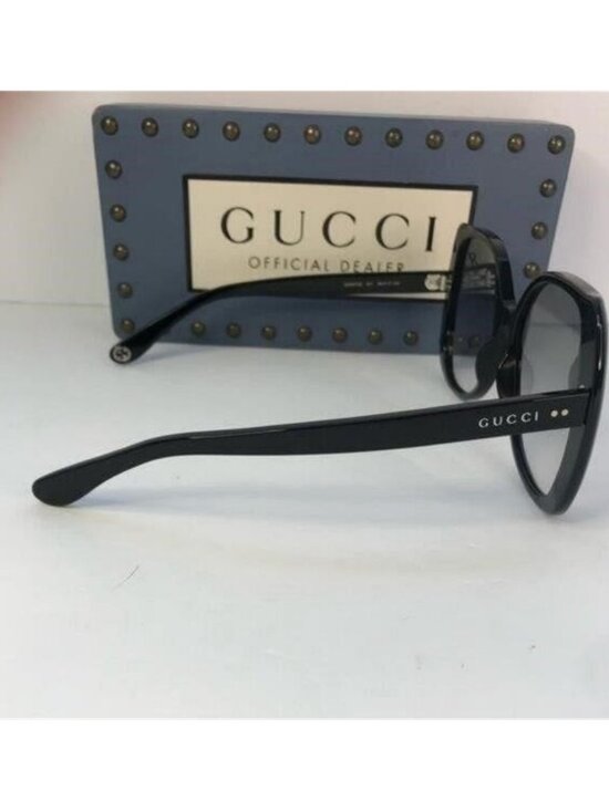 ? - New Authentic Gucci Sunglasses GG0472S 001 Black Light Grey Gradient